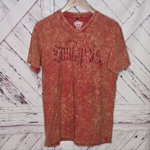 Vintage South Pole Y2k 2000s Spellout V-neck Tie-dye Shirt